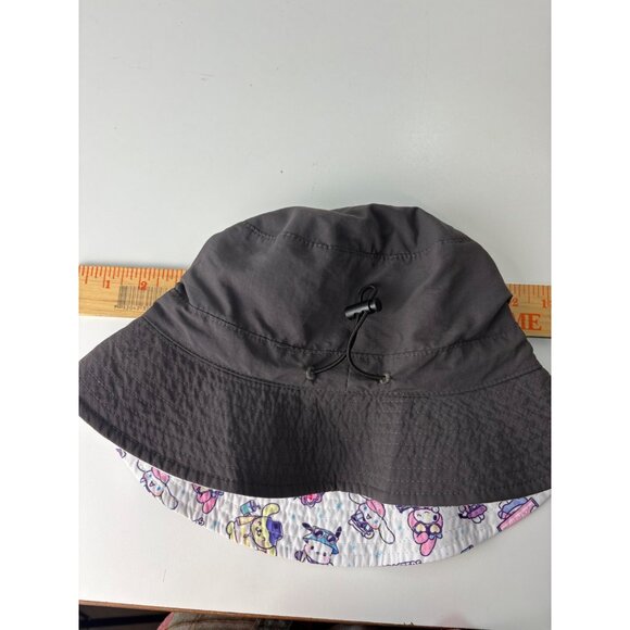 Sanrio Characters Gray Bucket Hat Adult Detachable Adjustable Strap Pocket - Picture 11 of 12